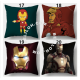 Cartoon Polyester Square Cushion Cover Home Living Decoration Pillow Case