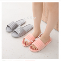 Locaupin Soft Sole Home Living Sandal Bathroom Slippers Shower Shoes Gym Slippers