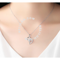 SUNRAIS Premium Silver S925 Silver Heart Necklace