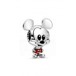 PANDORA  Disney Mickey sterling silver charm with red and black enamel