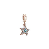 Pandora Rose Sparkling Starfish Dangle Charm