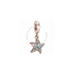 Pandora Rose Sparkling Starfish Dangle Charm