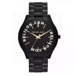 Michael Kors Women's Slim Runway Black Watch MK3221