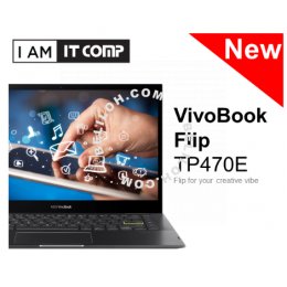 Asus Vivobook Flip 14 TP470E-AEC197TS 14 Touch FHD Laptop Black ( I5-1135G7/8GB/512GB SSD) Free Sleeve,Mouse&F-secure 1Y
