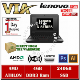 (120GB SSD / 240GB SSD)HDMI~Student/Office Chromebook LENOVO X131E~AMD ATHLON~4GB RAM~WIN 10~USB 3.0