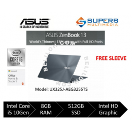 Asus Zenbook UX325J-AEG3255TS Laptop (Intel core i5, 8gb ram, 512gb ssd, 13.3 FHD AG, Win10, OPI, Grey)
