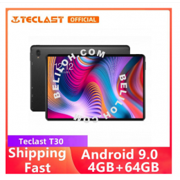 Teclast T30 4G MTK Helio P70 Octa-Core CPU Dual-Band WiFi - Black (10.1"/1920 x 1200/4GB RAM/64GB ROM)