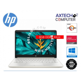HP 14S-FQ0058AU 14" Laptop Gold( AMD 3020E , 8GB, 256GB, AMD RADEON, W10H)