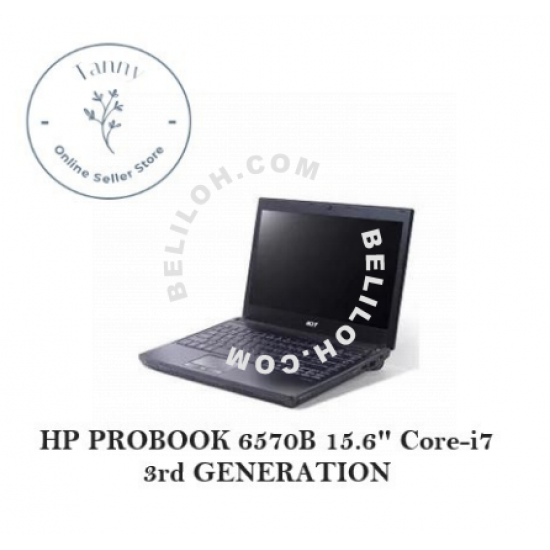 HP PROBOOK 6570B 15.6" CORE i7-3RD GENERATION (Refurbished)