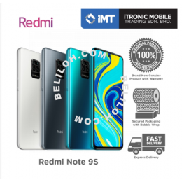 Xiaomi Redmi Note 9S [4GB RAM/64GB ROM] & [6GB RAM/128GB ROM] Grey/Blue/White - Original Import Set