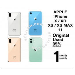 READY STOCK ORIGINAL Product USED Phone X ~ Xs ~ Xs Max ~ (Warranty 1 month Condition 9/10)