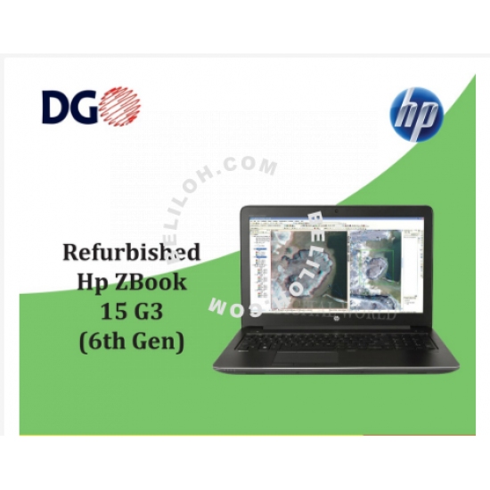 Refurbished HP ZBook 15 G3 core i7-6th Gen