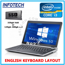 ( Slim , Hdmi ) Dell intel core i5 / 8GB or 4GB RAM / 320GB HDD or 480GB SSD / w10pro / hdmi laptop notebook i7 i3