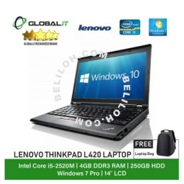 (Refurbished Notebook) Lenovo Thinkpad L420 Laptop / 14 inch / Intel Core i5