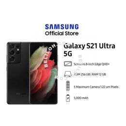 (Pre-Order) Samsung Galaxy S21 Ultra 5G (G998) (Black/ Silver) - 12GB RAM - 256GB ROM (Shipment Date: 29 Jan 2021)