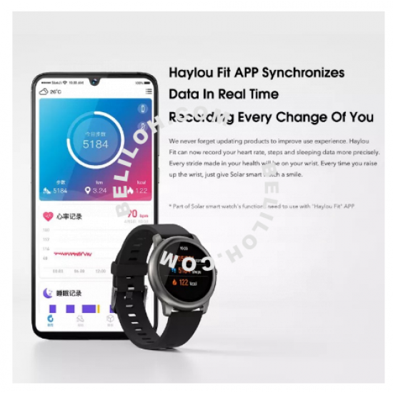[English] Haylou Solar LS05 Smart Watch 1.28 inch TFT 12 Sports Mode Fitness Android / iOS SmartWatch